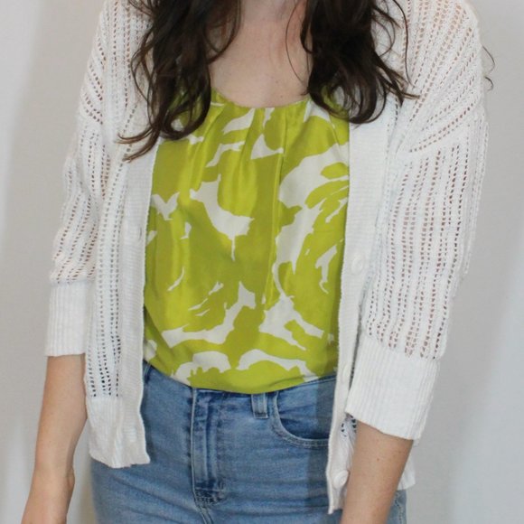 J. Crew Silk Floral Sleeveless Top - Size 0 - Picture 2 of 12